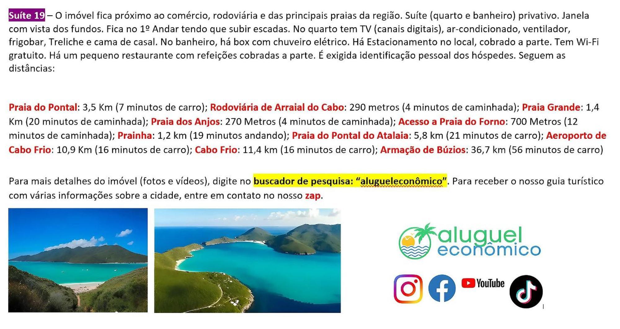 Arraial Do Cabo - Recanto Das Tartarugas - Aluguel Economico Exterior foto