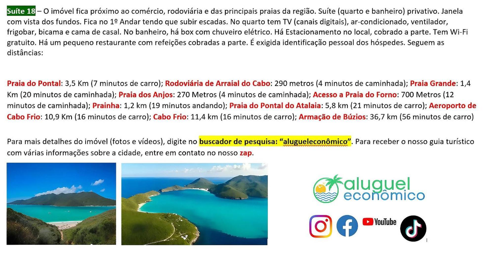 Arraial Do Cabo - Recanto Das Tartarugas - Aluguel Economico Exterior foto